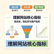 杭州建站-理解网站核心指标：跳出率、转化率与用户粘性