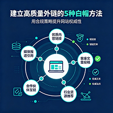 杭州建站-建立高质量外链的5种白帽方法